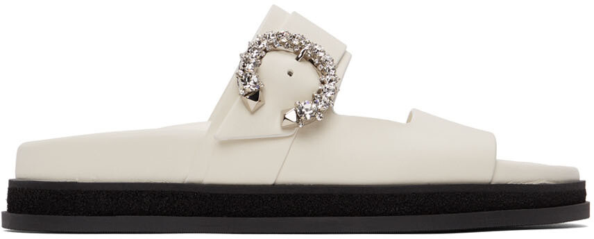 

Белые сандалии на плоской подошве Marga Jimmy Choo