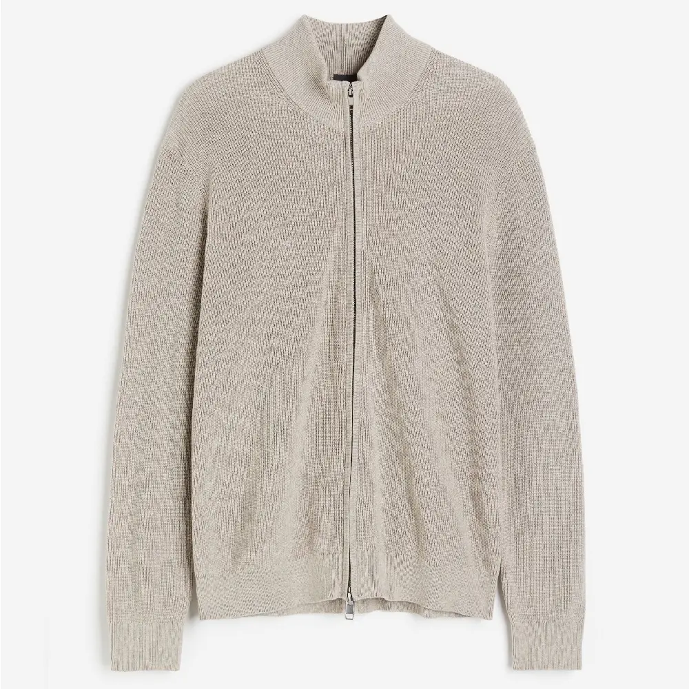 

Кардиган H&M Regular Fit Zip-front, бежевый