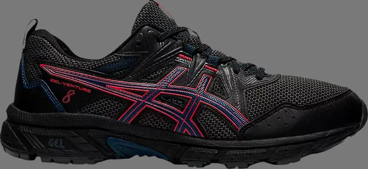 

Кроссовки gel venture 8 'black fiery red' Asics, черный