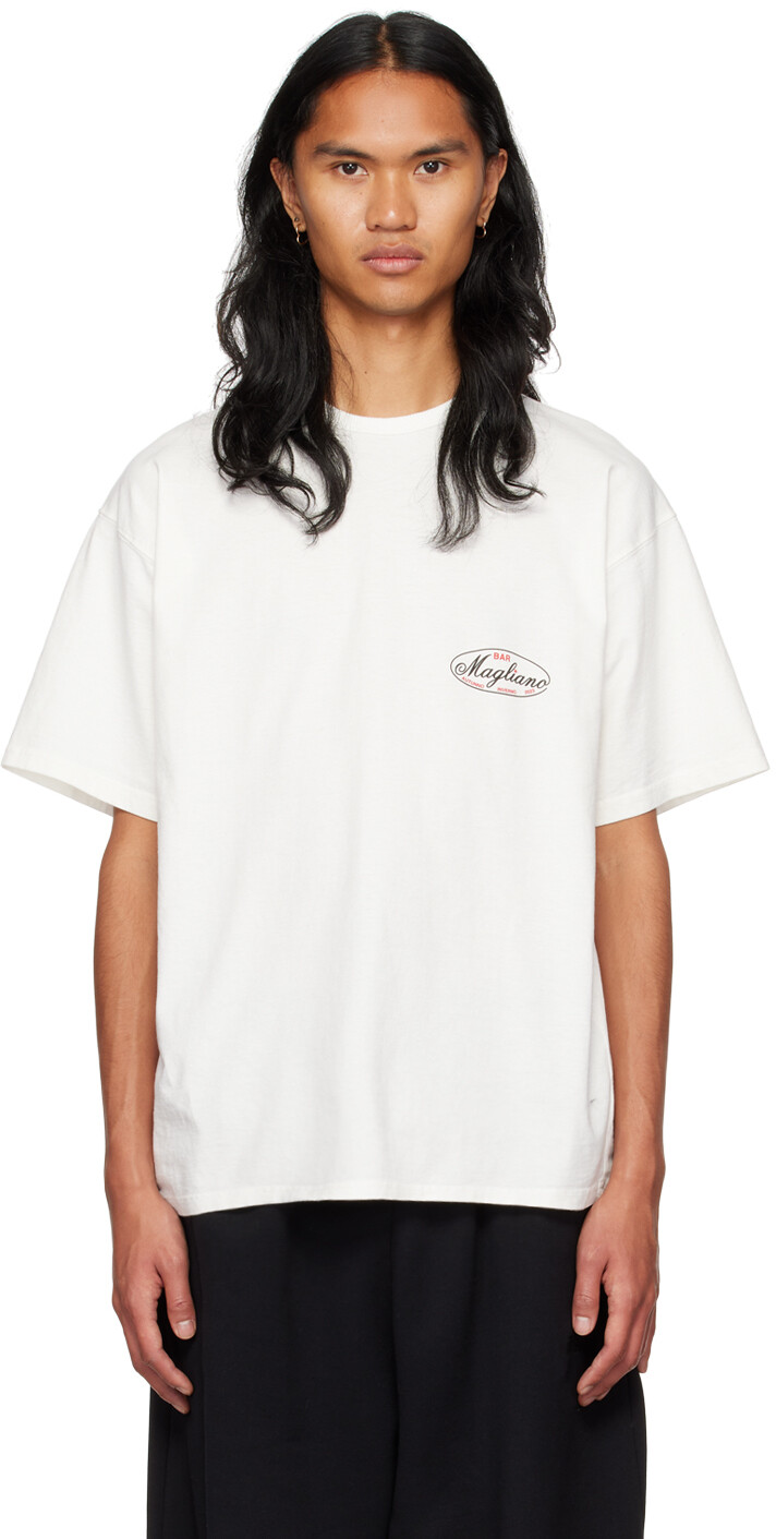 

Белая футболка Maglia Bar Magliano