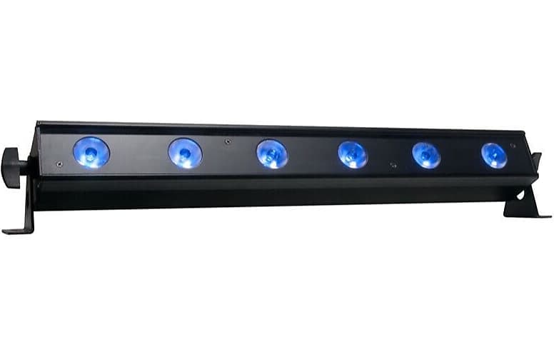 Светодиодный линейный светильник ADJ UB 6H для помещений RGBAW+UV с беспроводным управлением UC IR American DJ ADJ UB 6H Indoor RGBAW+UV LED Linear Fixture, Includes UC IR wireless Control