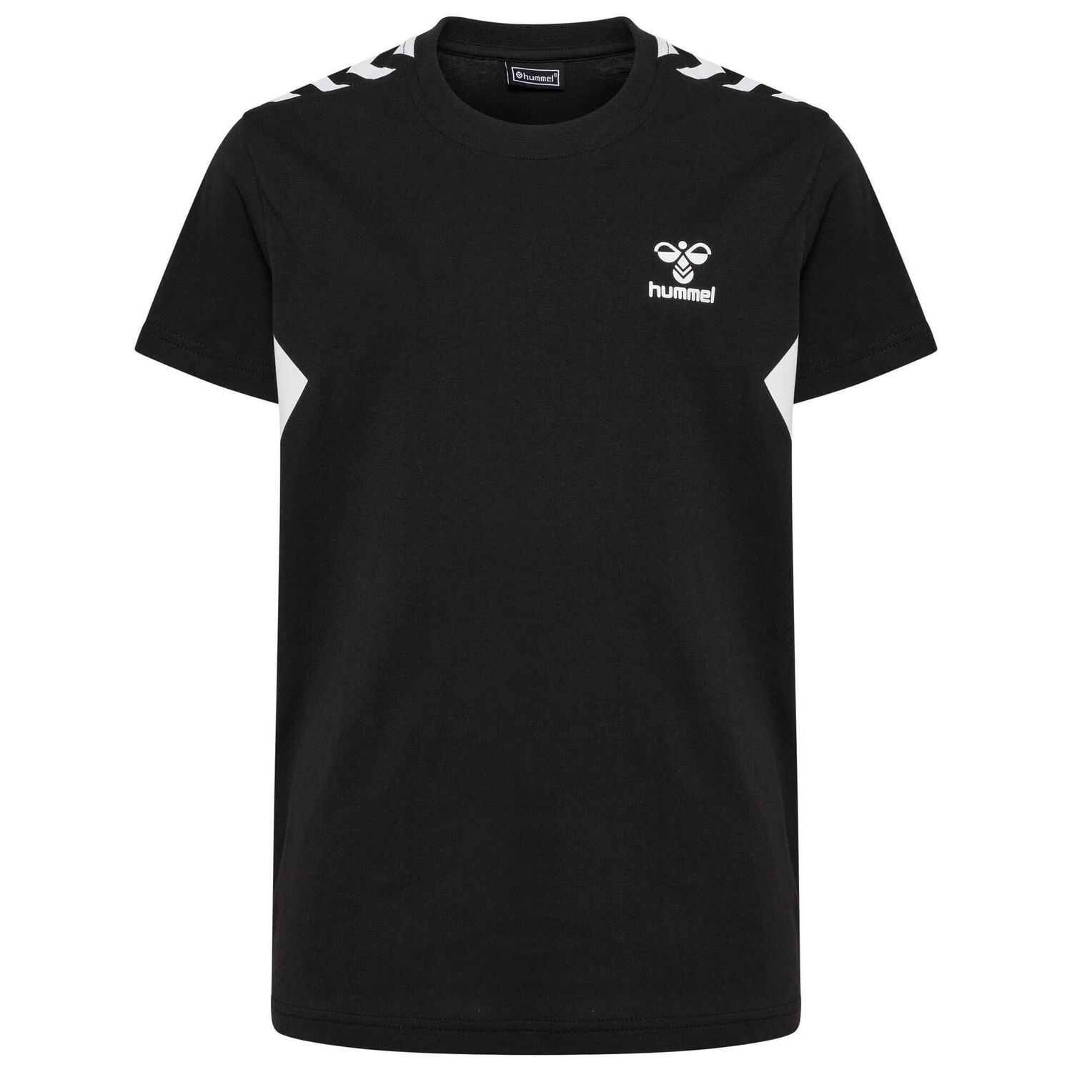 

Хлопковая футболка Hmlstaltic S/S Kids Футболка S/S унисекс для детей HUMMEL, черный