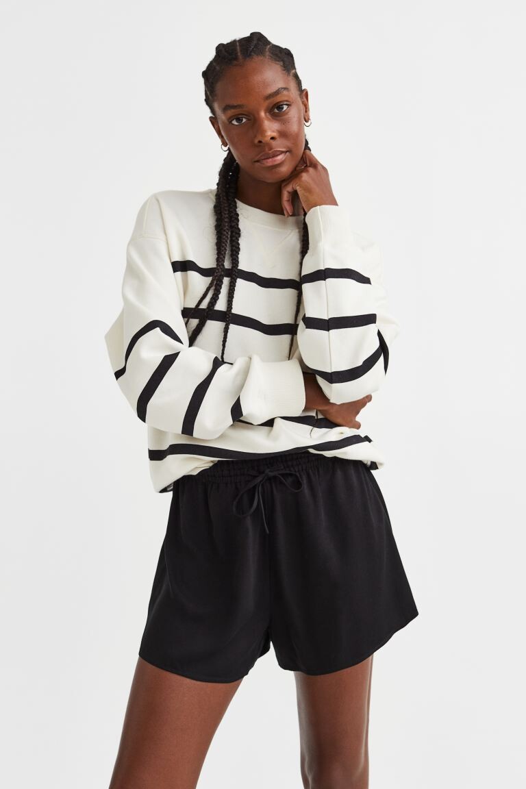 

Открытые шорты из твила H&M, черный