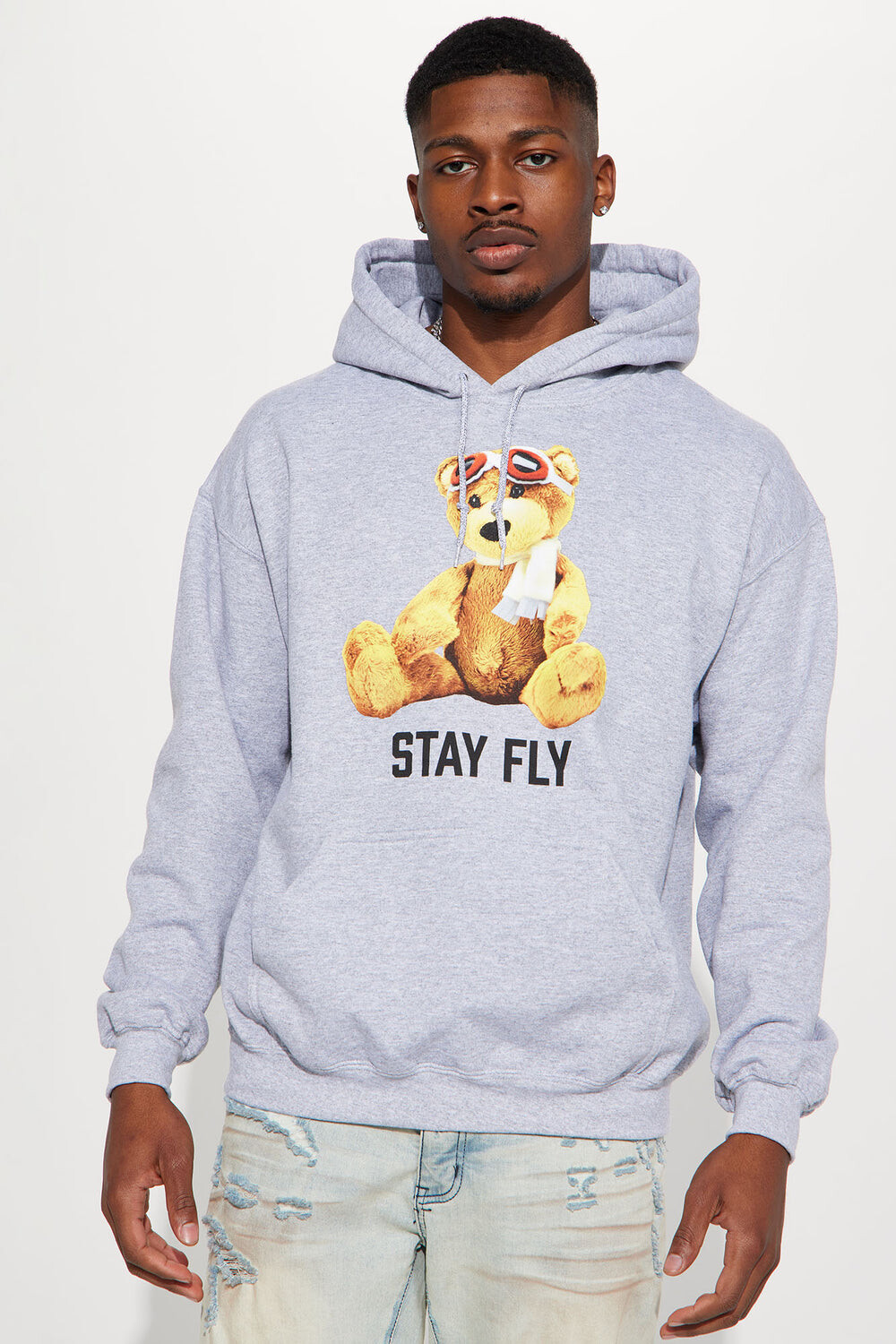 

Худи Fashion Nova STAYHD, серый