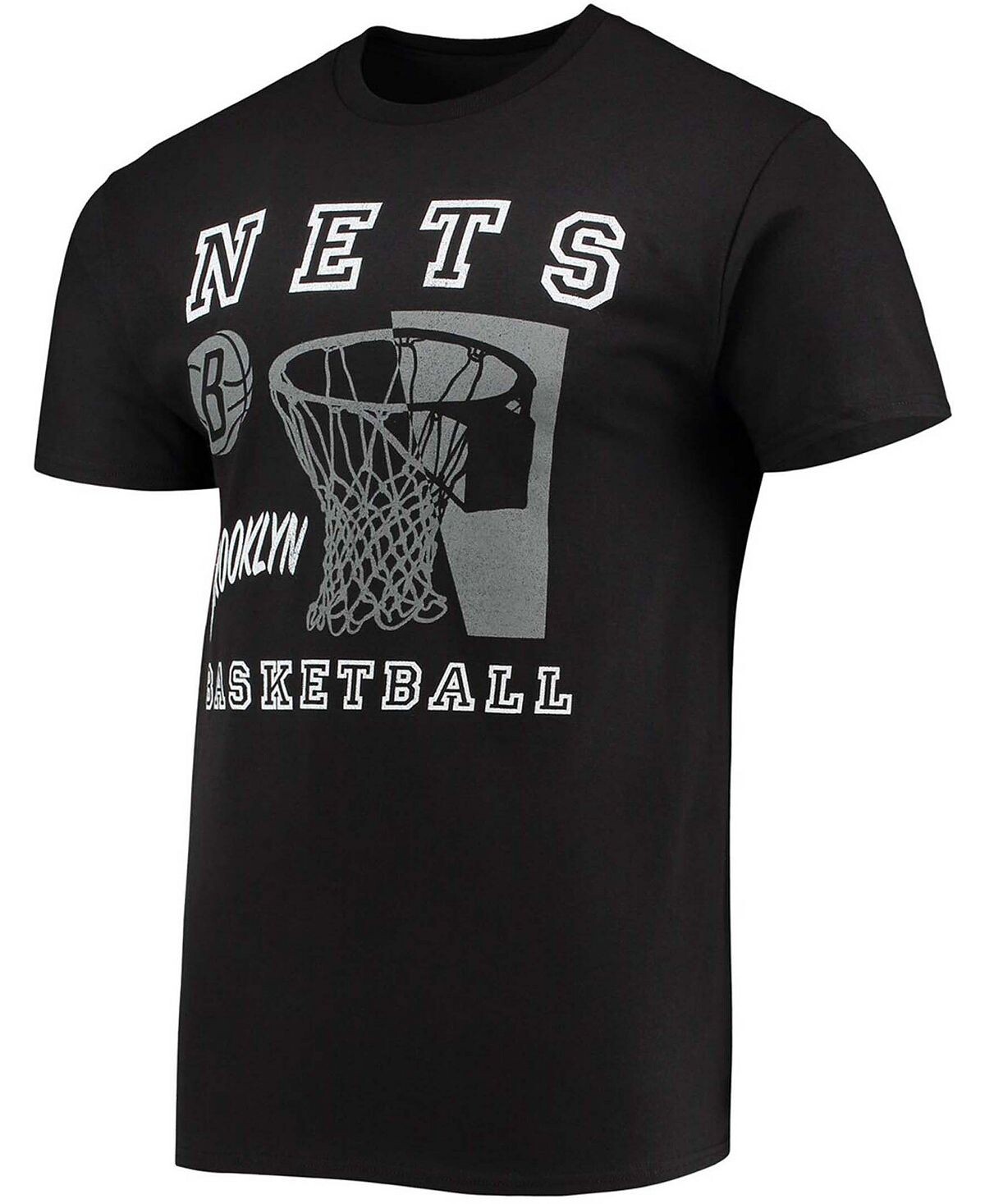 Мужская черная футболка brooklyn nets slam dunk Junk Food, черный ...