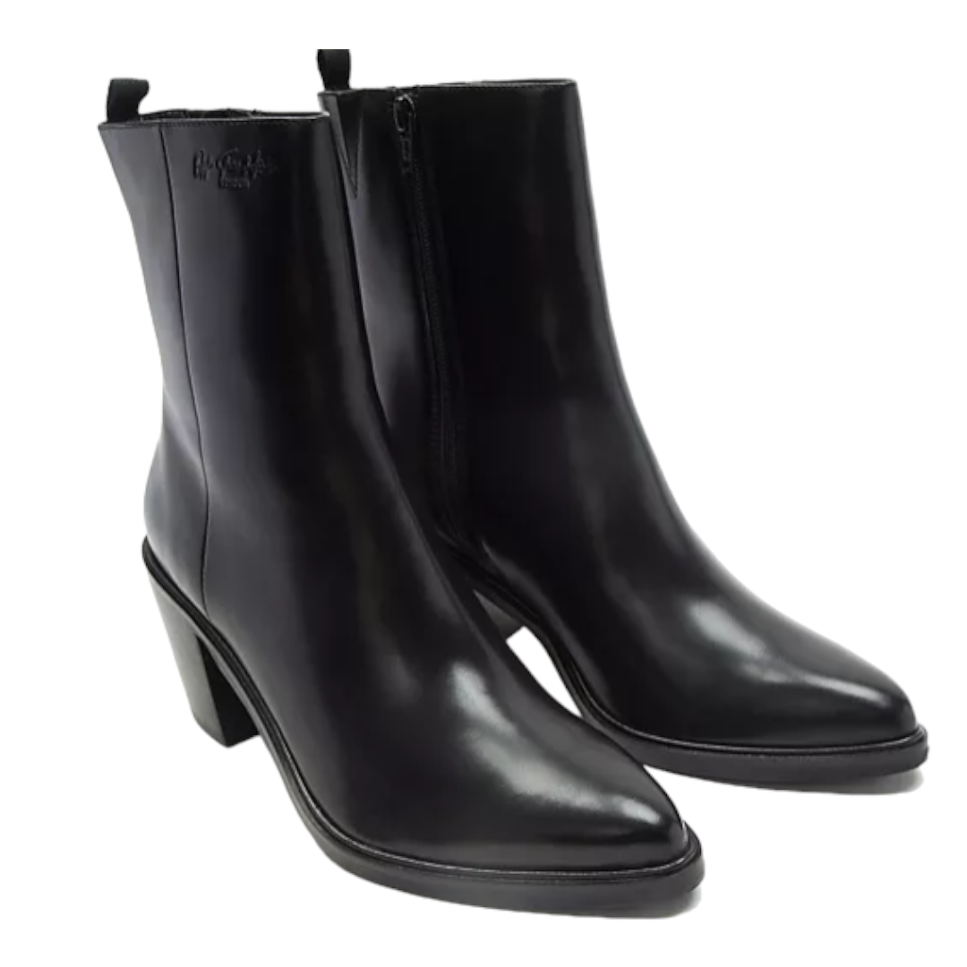 кожаные ботинки на молнии 34 черный Ботильоны Off The Hook Seven Classic Leather Ankle Zip, черный