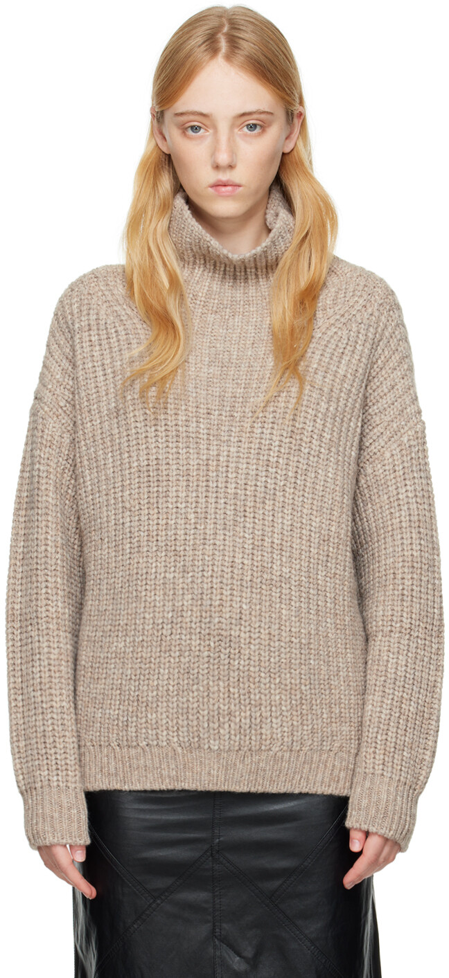 

Бежевый свитер с ирисом Isabel Marant