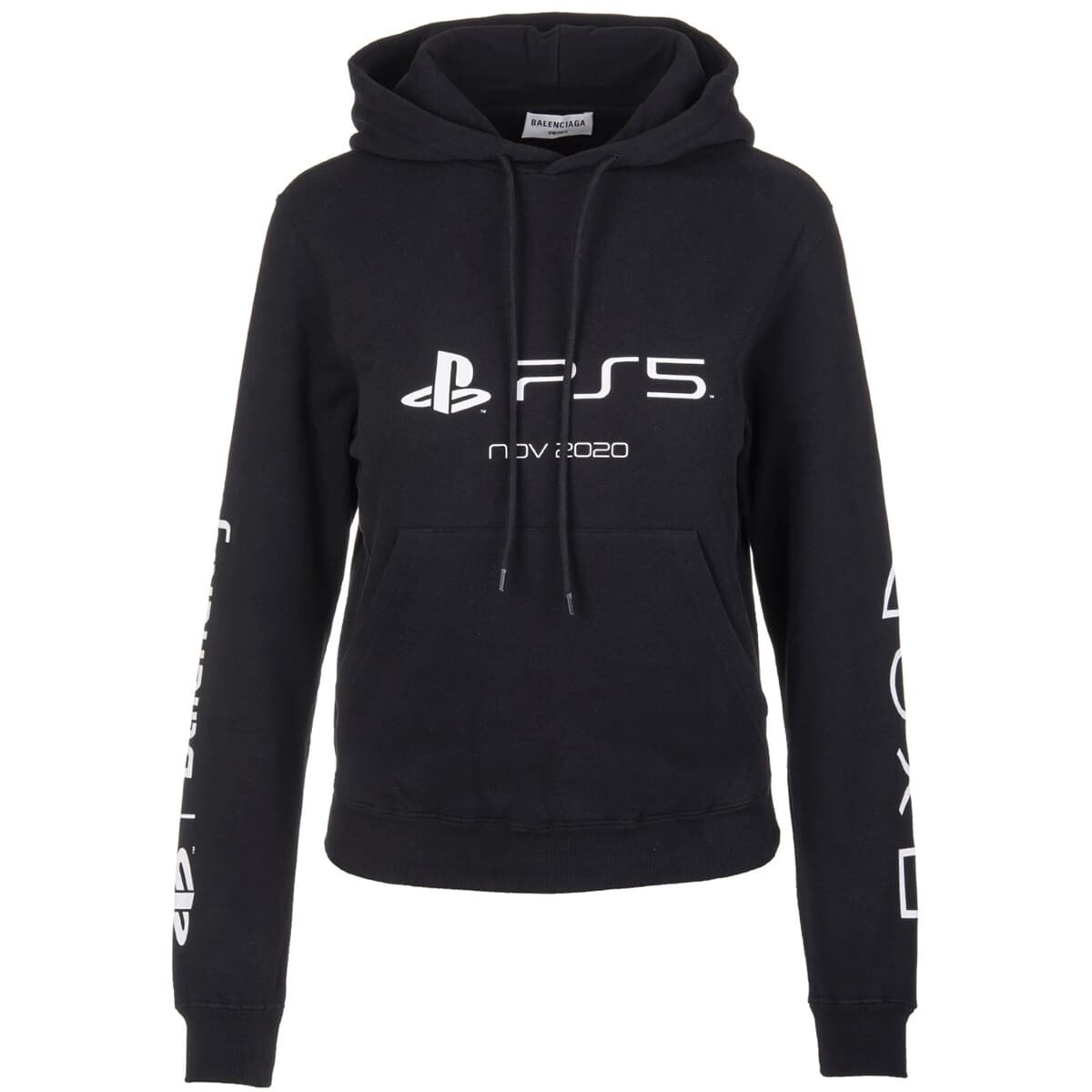 

Худи Balenciaga Ps5 Logo Print, черный