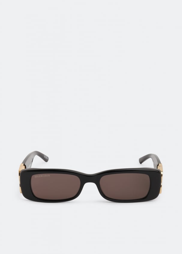 Солнечные очки BALENCIAGA Dynasty rectangle sunglasses, черный