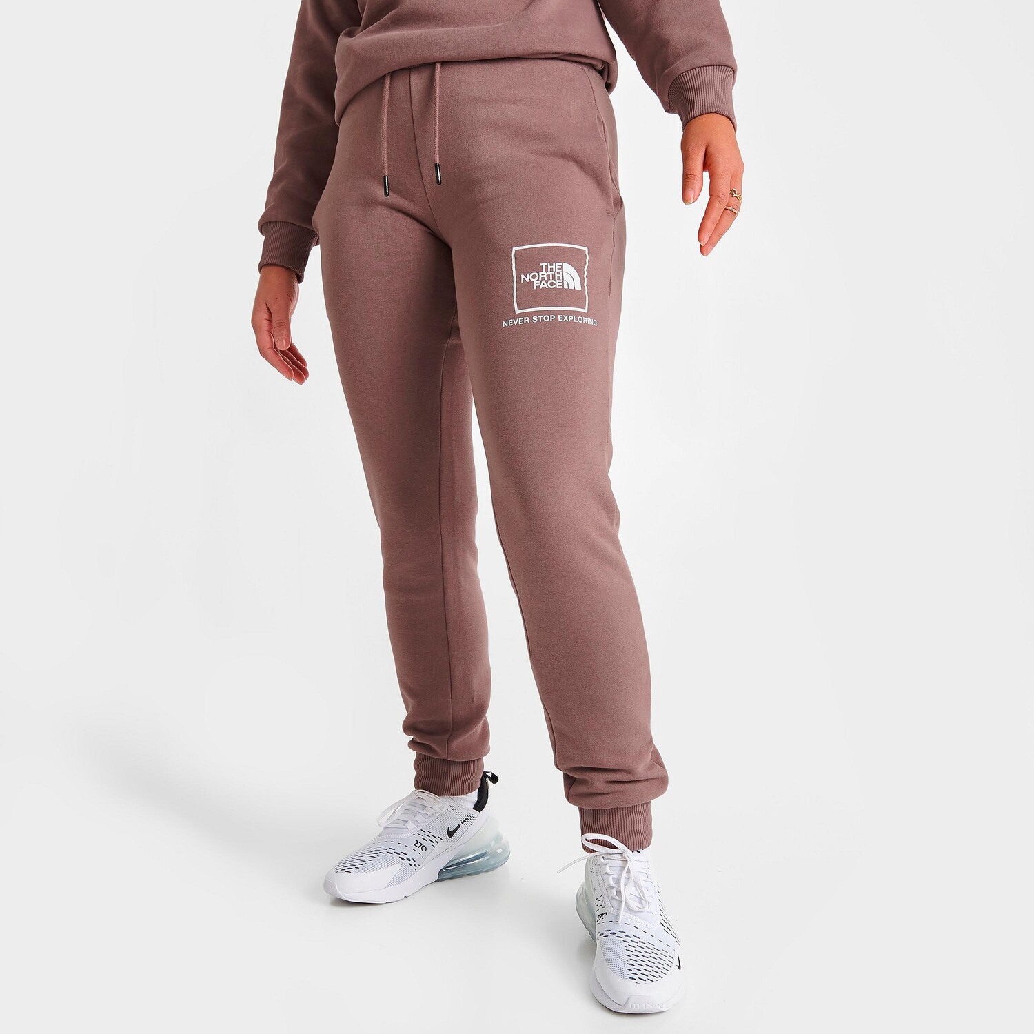 

Женские брюки-джоггеры The North Face Box Logo, коричневый