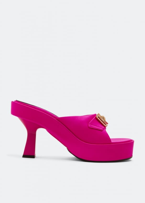 

Мюли VERSACE Medusa biggie mules, розовый
