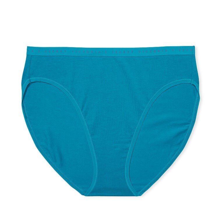 

Трусы Victoria's Secret Stretch Cotton High-Leg Brief, голубой