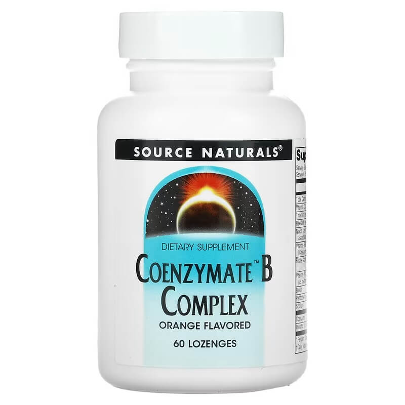 Комплекс витамина В Source Naturals, 60 таблеток source naturals улучшенный комплекс b 12 5 мг 60 таблеток для рассасывания