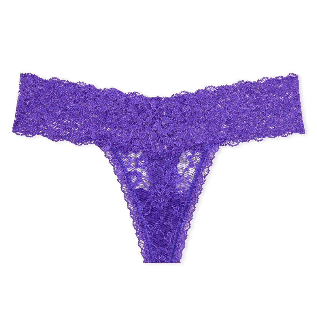 цена Трусики-стринги Victoria's Secret Lacie Posey Lace-Up, пурпурный