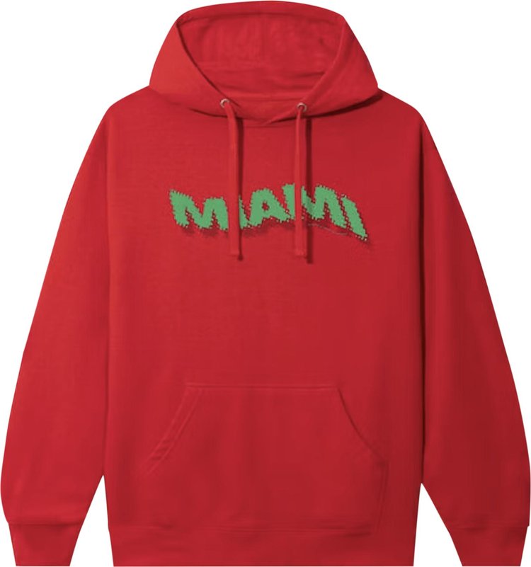 Худи Anti Social Social Club Miami Hoodie 'Red', красный - фото