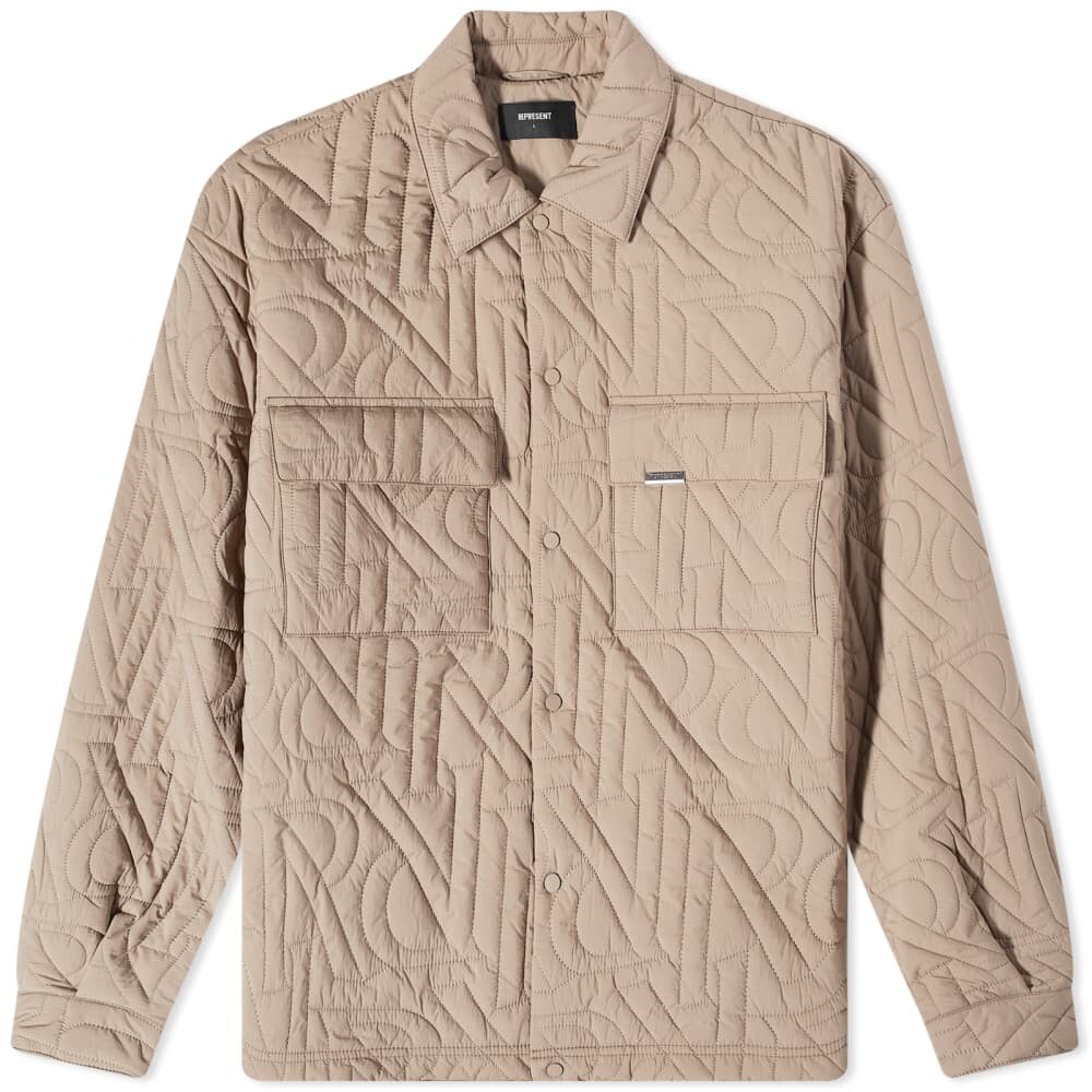 

Рубашка Represent Initial Quilted Overshirt