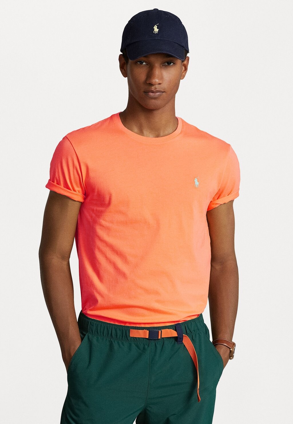 

Базовая футболка КОРОТКИЙ РУКАВ Polo Ralph Lauren, классический персиковый