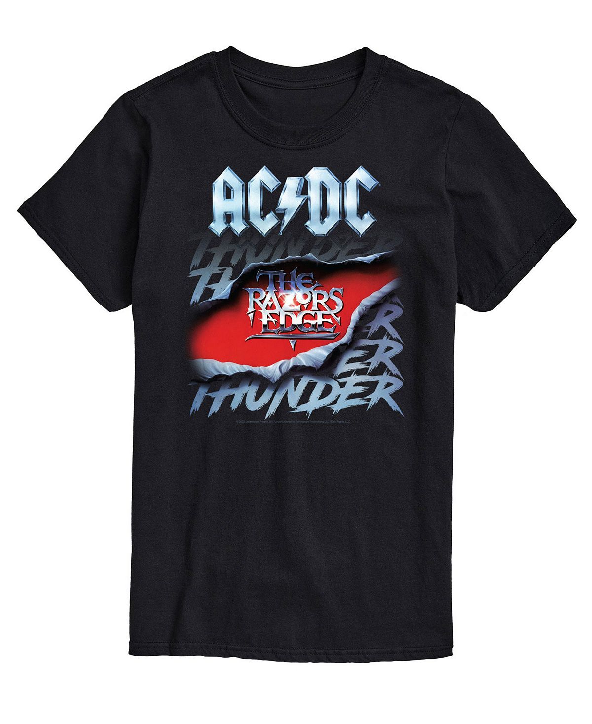 Мужская футболка acdc thunder AIRWAVES, черный