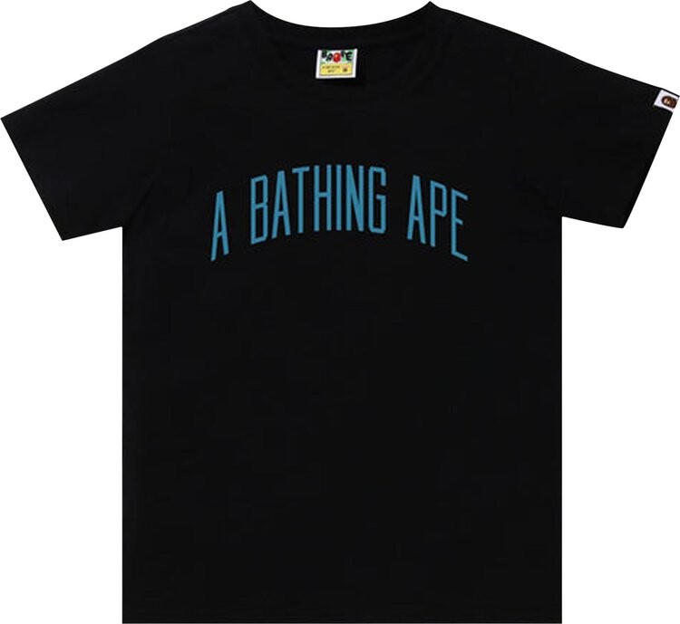 

Футболка BAPE A Bathing Ape Letter Tee 'Black', черный