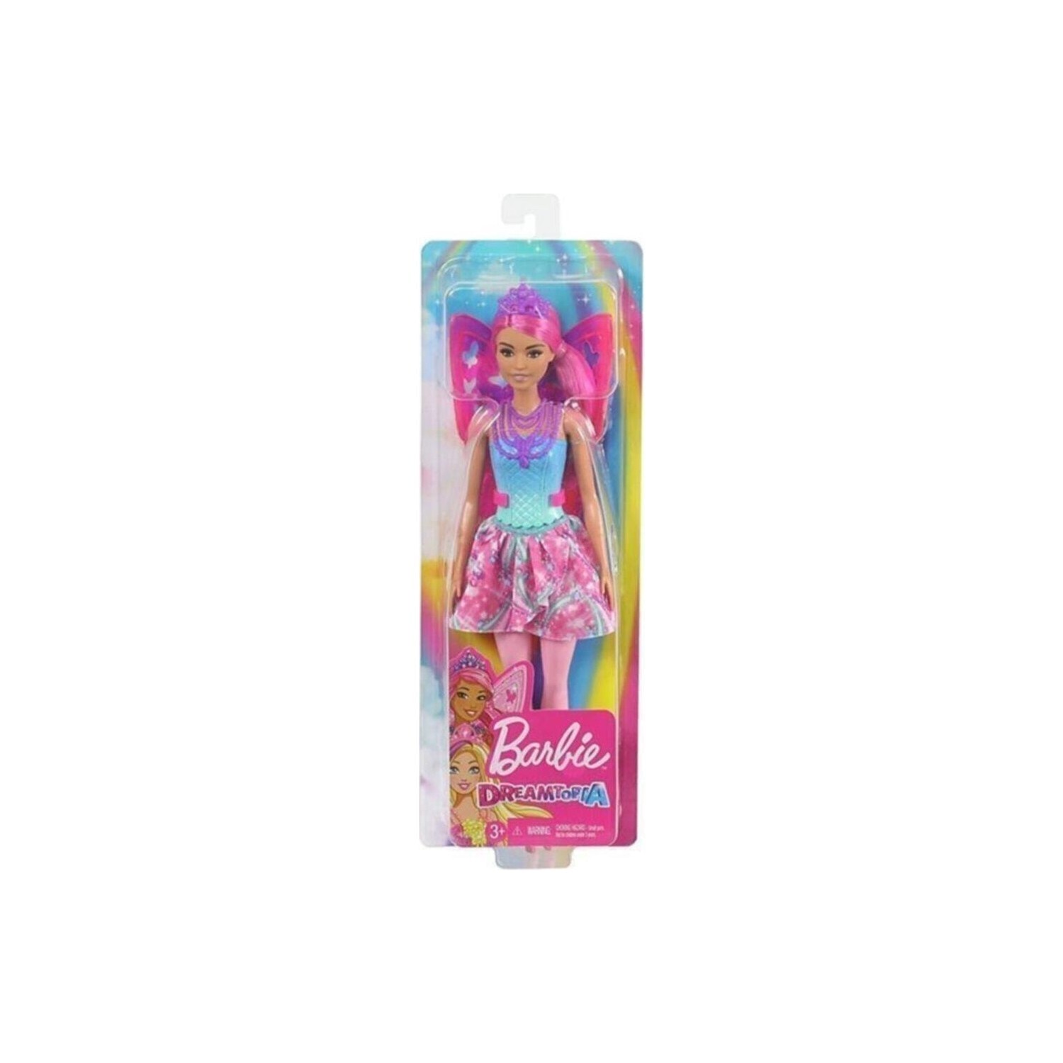 

Куклы феи Barbie Dreamtopia голубое, розовое платье, розовые волосы GJJ99