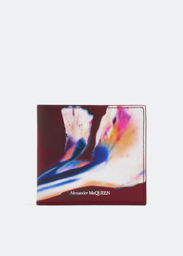 

Кошелек ALEXANDER MCQUEEN Leather billfold wallet, красный