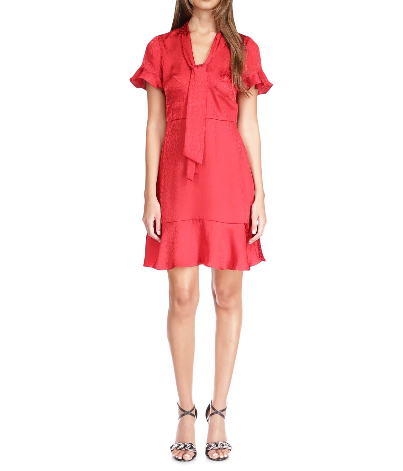 

Платье MICHAEL Michael Kors, Cheetah Plisse Tie Dress