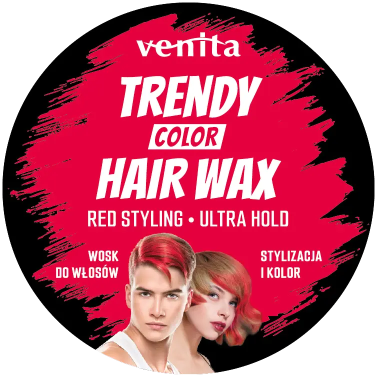 

Venita Trendy Color Hair Wax воск-краска для волос красный, 150 мл