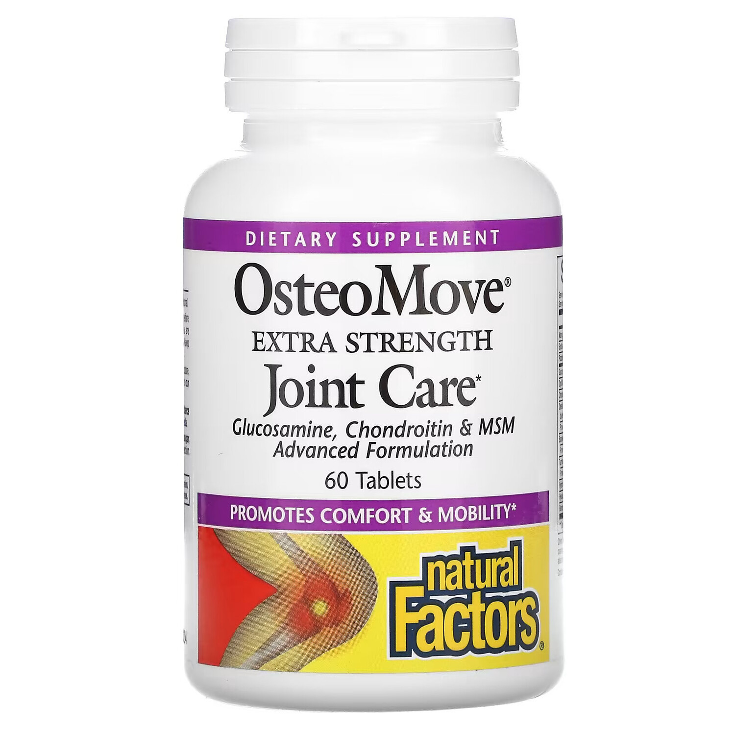 

Natural Factors, OsteoMove, усиленное средство для суставов, 60 таблеток