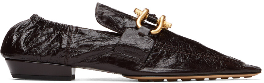 

Коричневые лоферы Madame Bottega Veneta, Коричневый