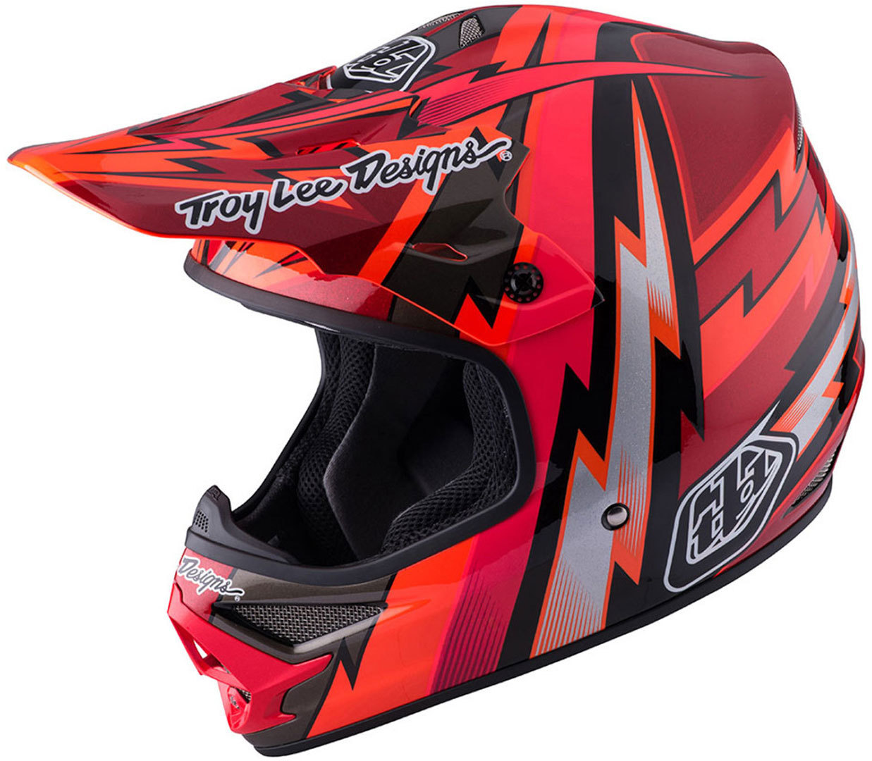 Шлем Troy Lee Designs Air Beams мотоциклетный, красный винтажный мотоциклетный шлем tt