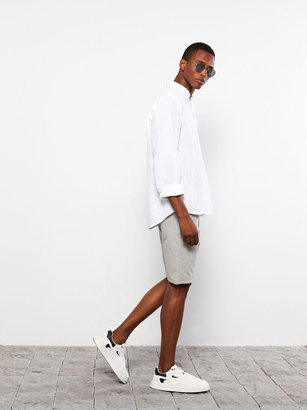 

Мужские шорты Slim Fit с завязками на талии LCW Casual