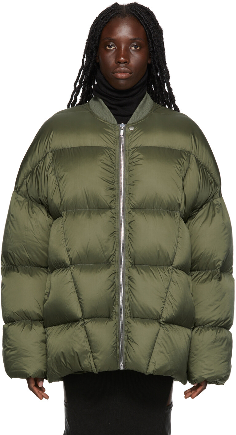 

Зеленый пуховик Flight Rick Owens