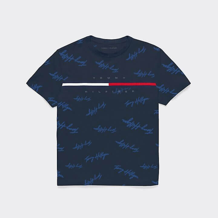 

Футболка Tommy Hilfiger Kids' Signature Flag, темно-синий