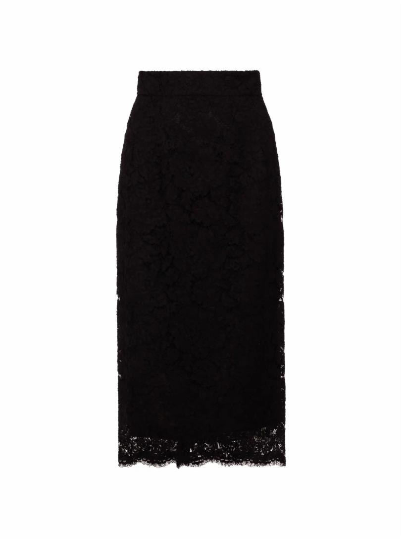 Гипюровая юбка миди Dolce&Gabbana водолазка гипюровая