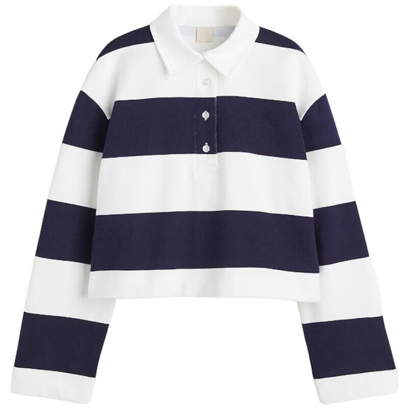 

Свитшот H&M Color-Block, сине-белый