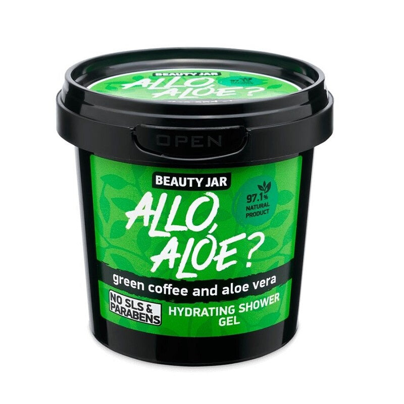 

BEAUTY JAR Алло Алоэ увлажняющий гель для душа с зеленым кофе и алоэ вера 150г
