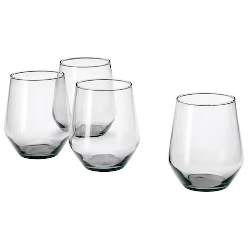 Набор стаканов 4 штуки 450 мл Ikea, прозрачный