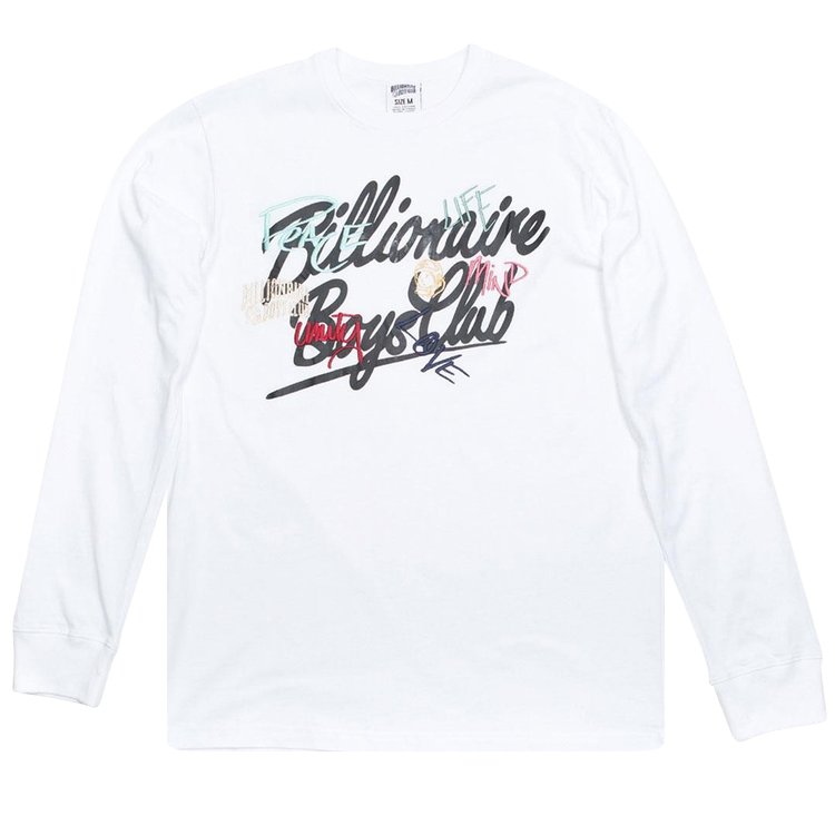 Лонгслив Billionaire Boys Club United Long-Sleeve Tee 'White', белый - фото