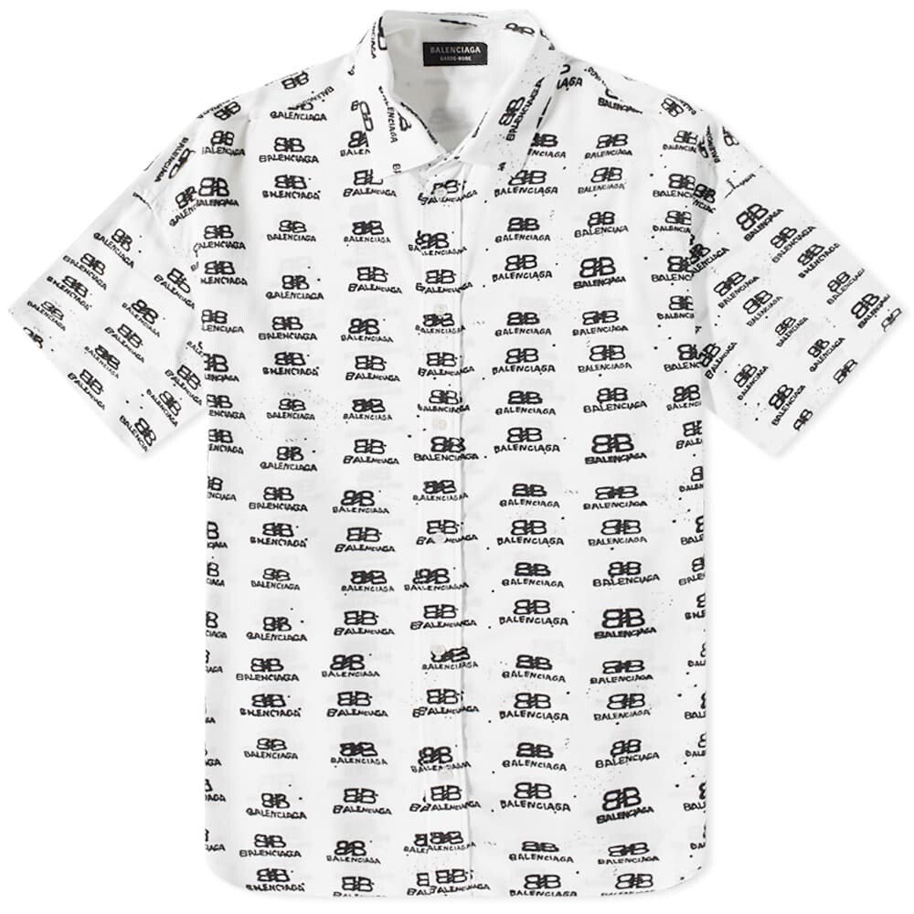 

Рубашка Balenciaga BB Oversize Short Sleeve Shirt