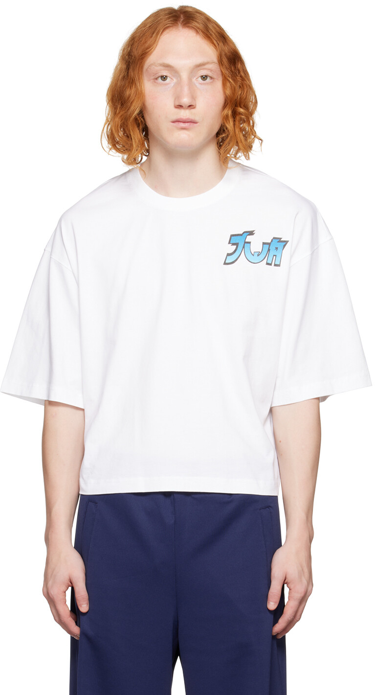 

Белая футболка с рисунком Run Hany Edition JW Anderson