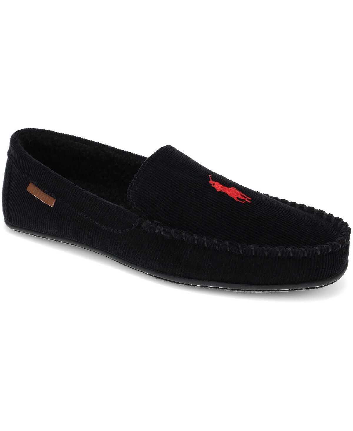 

Мужские вельветовые тапочки collins mock slipper Polo Ralph Lauren, черный