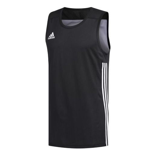 цена Баскетбольная майка Adidas Knitted Basketball Training Running Vest Men, Черный/Белый