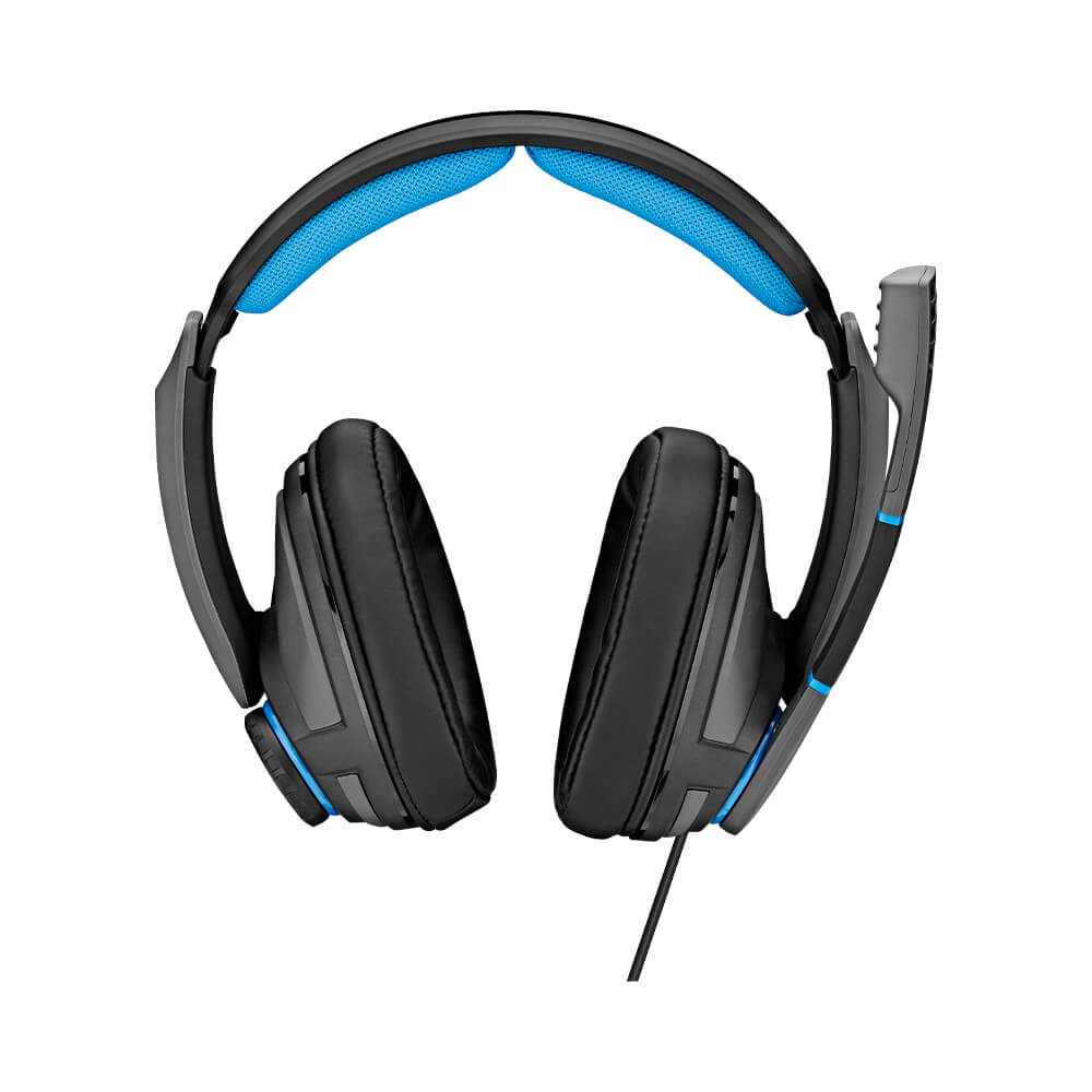 Игровая гарнитура Sennheiser EPOS GSP 300, чёрный/голубой replacement cable for sennheiser g4me one game zero 373d gsp 350 gsp 500 gsp 600 headphones