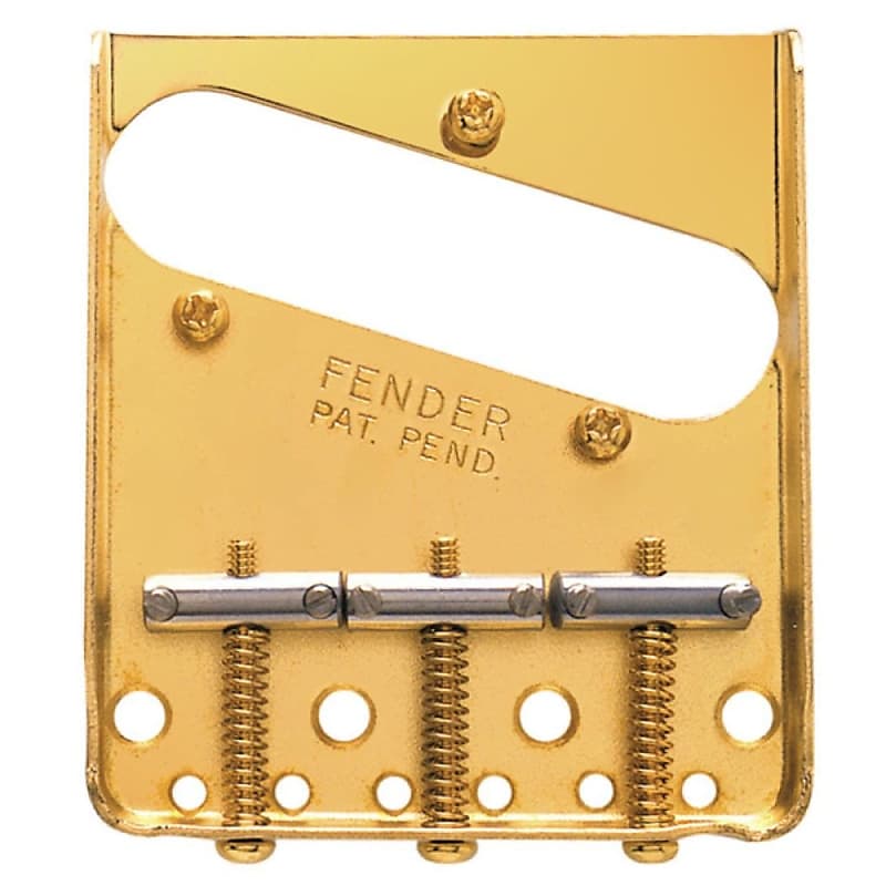 цена Бридж Fender 3-Saddle American Vintage Telecaster в сборе, золото 0990806200