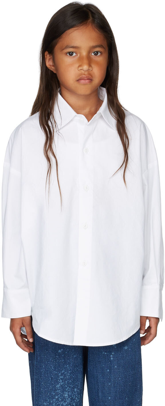

SSENSE Exclusive Kids White Mini Macro Рубашка STRATEAS CARLUCCI