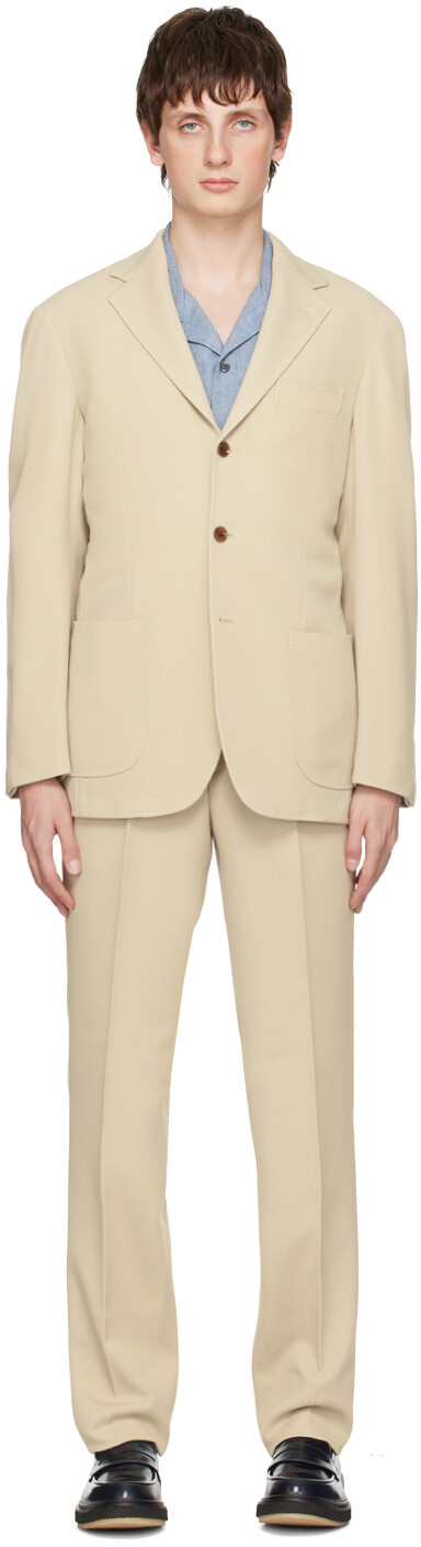 

Бежевый костюм в рубчик Ring Jacket