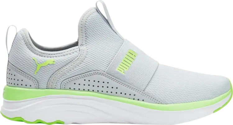 

Кроссовки Puma Wmns Softride Sophia Slip-On Platinum Fast Yellow, серый