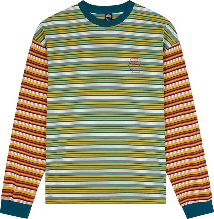 

Лонгслив Brain Dead Nineties Blocked Striped Long-Sleeve 'Mallard', синий