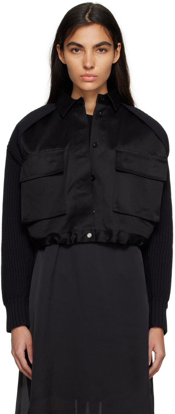 

Черная рубашка чинос sacai