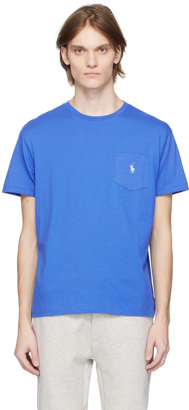 

Синяя футболка с карманом Polo Ralph Lauren